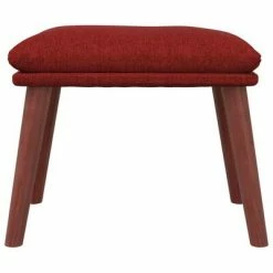 VidaXL Repose-pied Rouge 45x29,5x39 cm Tissu -Poufs Soldes image 3 341465