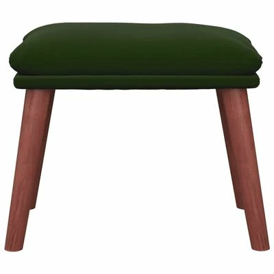 VidaXL Repose-pied Vert foncé 45x29,5x39 cm Velours 3 VidaXL Repose-pied Vert foncé 45x29,5x39 cm Velours – Image 3