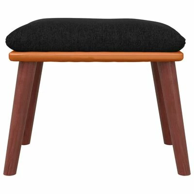 VidaXL Repose-pied Noir 45x29,5x39 cm Tissu et similicuir 3 VidaXL Repose-pied Noir 45x29,5x39 cm Tissu et similicuir – Image 3