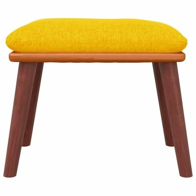 VidaXL Repose-pied Jaune moutarde 45x29,5x39 cm Tissu et similicuir 3 VidaXL Repose-pied Jaune moutarde 45x29,5x39 cm Tissu et similicuir – Image 3