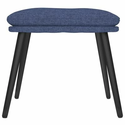 VidaXL Repose-pied Bleu 45x29,5x39 cm Tissu 3 VidaXL Repose-pied Bleu 45x29,5x39 cm Tissu – Image 3