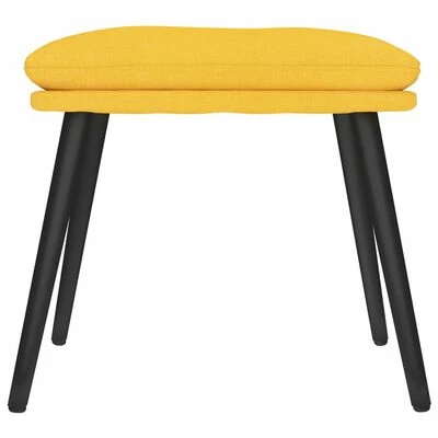 VidaXL Repose-pied Jaune moutarde 45x29,5x39 cm Tissu 3 VidaXL Repose-pied Jaune moutarde 45x29,5x39 cm Tissu – Image 3