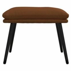 VidaXL Repose-pied Marron 45x30x39 cm Tissu microfibre -Poufs Soldes image 3 341539