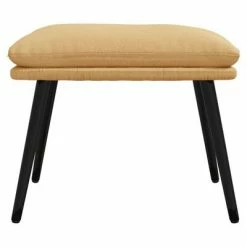 VidaXL Repose-pied Crème 45x30x39 cm Tissu microfibre -Poufs Soldes image 3 341544