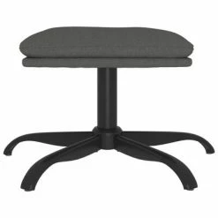 VidaXL Repose-pied Gris foncé 60x60x39 cm Tissu -Poufs Soldes image 3 341568