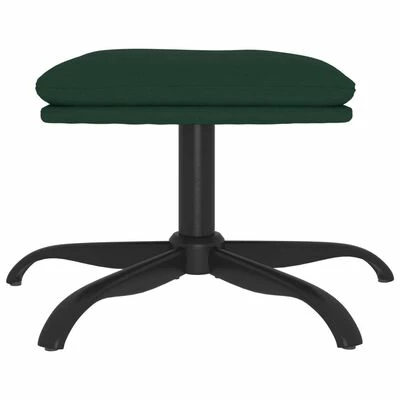 VidaXL Repose-pied Vert foncé 60x60x39 cm Tissu 3 VidaXL Repose-pied Vert foncé 60x60x39 cm Tissu – Image 3