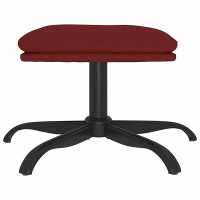VidaXL Repose-pied Rouge bordeaux 60x60x39 cm Tissu 3 VidaXL Repose-pied Rouge bordeaux 60x60x39 cm Tissu – Image 3