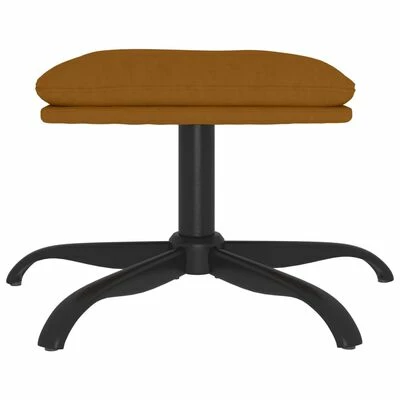 VidaXL Repose-pied Marron 60x60x39 cm Velours 3 VidaXL Repose-pied Marron 60x60x39 cm Velours – Image 3