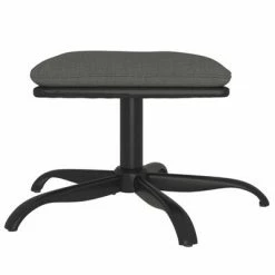 VidaXL Repose-pied Gris foncé 60x60x39 cm Tissu et similicuir 8 VidaXL Repose-pied Gris foncé 60x60x39 cm Tissu et similicuir -Poufs Soldes image 3 341597