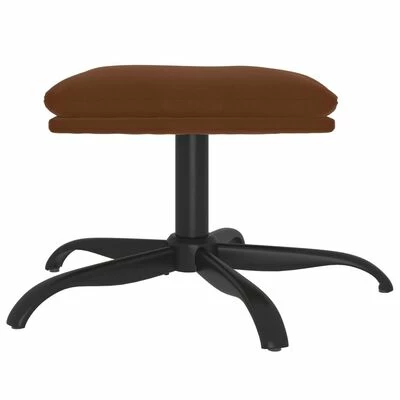 VidaXL Repose-pied Marron 60x60x39 cm Tissu microfibre 3 VidaXL Repose-pied Marron 60x60x39 cm Tissu microfibre – Image 3