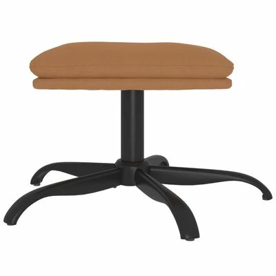 VidaXL Repose-pied Taupe 60x60x39 cm Tissu microfibre 3 VidaXL Repose-pied Taupe 60x60x39 cm Tissu microfibre – Image 3