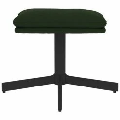 VidaXL Repose-pied Vert foncé 60x60x39 cm Velours -Poufs Soldes image 3 341628
