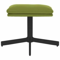 VidaXL Repose-pied Vert clair 60x60x39 cm Velours -Poufs Soldes image 3 341629