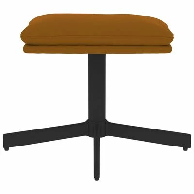 VidaXL Repose-pied Marron 60x60x39 cm Velours 3 VidaXL Repose-pied Marron 60x60x39 cm Velours – Image 3