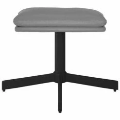 VidaXL Repose-pied Gris anthracite 60x60x39 cm Similicuir -Poufs Soldes image 3 341640