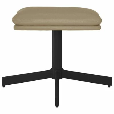 VidaXL Repose-pied Cappuccino 60x60x39 cm Similicuir 3 VidaXL Repose-pied Cappuccino 60x60x39 cm Similicuir – Image 3