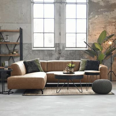 LABEL51 Pouf tricoté Coton M Vert d'armée 3 LABEL51 Pouf tricoté Coton M Vert d'armée – Image 3