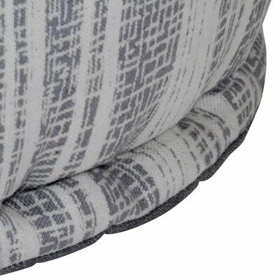 VidaXL Pouf fait à la main avec motif Bleu 50x25 cm Coton 4 VidaXL Pouf fait à la main avec motif Bleu 50x25 cm Coton – Image 4