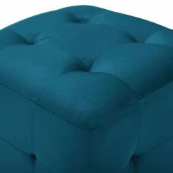 VidaXL 2 pcs Poufs Bleu 30 x 30 x 30 cm Tissu velours -Poufs Soldes image 4 278384