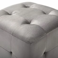 VidaXL 2 pcs Poufs Gris 30 x 30 x 30 cm Tissu velours 9 VidaXL 2 pcs Poufs Gris 30 x 30 x 30 cm Tissu velours -Poufs Soldes image 4 278385