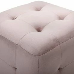 VidaXL 2 pcs Poufs Rose 30 x 30 x 30 cm Tissu velours -Poufs Soldes image 4 278388