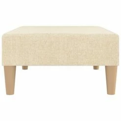 VidaXL Repose-pied Crème 78x56x32 cm Tissu -Poufs Soldes image 4 337677