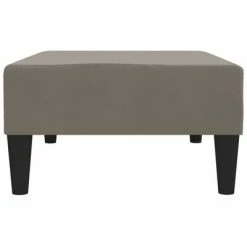 VidaXL Repose-pied Gris clair 78x56x32 cm Velours -Poufs Soldes image 4 337687