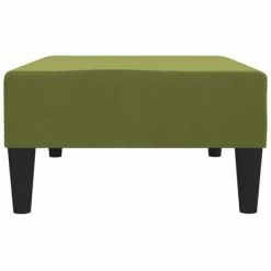 VidaXL Repose-pied Vert clair 78x56x32 cm Velours -Poufs Soldes image 4 337690