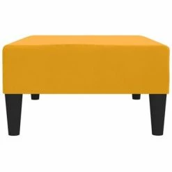 VidaXL Repose-pied Jaune 78x56x32 cm Velours -Poufs Soldes image 4 337694