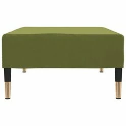 VidaXL Repose-pied Vert clair 78x56x32 cm Velours -Poufs Soldes image 4 337701