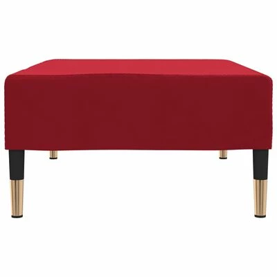 VidaXL Repose-pied Rouge bordeaux 78x56x32 cm Velours 4 VidaXL Repose-pied Rouge bordeaux 78x56x32 cm Velours – Image 4
