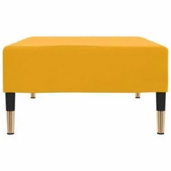 VidaXL Repose-pied Jaune 78x56x32 cm Velours -Poufs Soldes image 4 337705