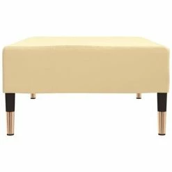 VidaXL Repose-pied Crème 78x56x32 cm Velours -Poufs Soldes image 4 337707