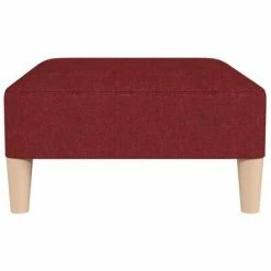 VidaXL Repose-pied Rouge bordeaux 78x56x32 cm Tissu -Poufs Soldes image 4 337724