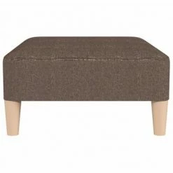 VidaXL Repose-pied Taupe 78x56x32 cm Tissu -Poufs Soldes image 4 337725
