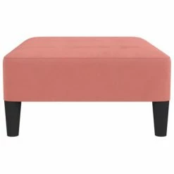 VidaXL Repose-pied Rose 78x56x32 cm Velours -Poufs Soldes image 4 337732