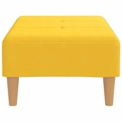 VidaXL Repose-pied Jaune 78x56x32 cm Tissu -Poufs Soldes image 4 337753
