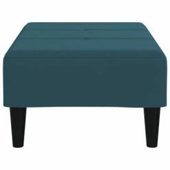 VidaXL Repose-pied Bleu 78x56x32 cm Velours -Poufs Soldes image 4 337757