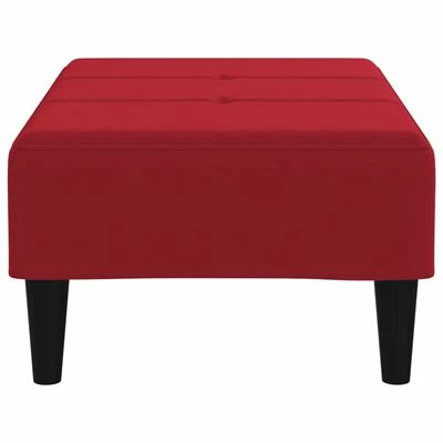 VidaXL Repose-pied Rouge bordeaux 78x56x32 cm Velours 4 VidaXL Repose-pied Rouge bordeaux 78x56x32 cm Velours – Image 4