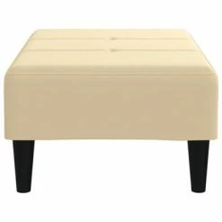 VidaXL Repose-pied Crème 78x56x32 cm Velours -Poufs Soldes image 4 337767