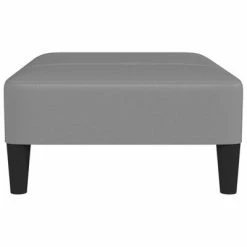 VidaXL Repose-pied Gris 78x56x32 cm Similicuir -Poufs Soldes image 4 337771