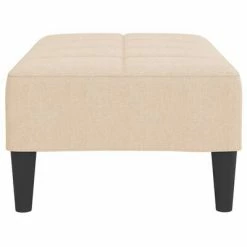 VidaXL Repose-pied Crème 78x56x32 cm Tissu -Poufs Soldes image 4 337779