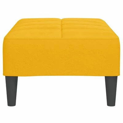 VidaXL Repose-pied Jaune 78x56x32 cm Velours 4 VidaXL Repose-pied Jaune 78x56x32 cm Velours – Image 4