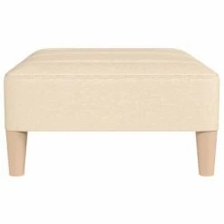VidaXL Repose-pied Crème 78x56x32 cm Tissu -Poufs Soldes image 4 337802