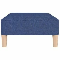 VidaXL Repose-pied Bleu 78x56x32 cm Tissu -Poufs Soldes image 4 337805