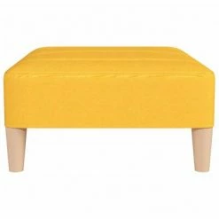 VidaXL Repose-pied Jaune 78x56x32 cm Tissu -Poufs Soldes image 4 337807