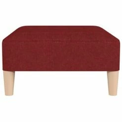 VidaXL Repose-pied Rouge bordeaux 78x56x32 cm Tissu -Poufs Soldes image 4 337808
