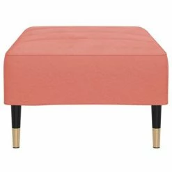 VidaXL Repose-pied Rose 78x56x32 cm Velours -Poufs Soldes image 4 337816
