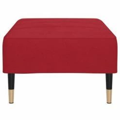 VidaXL Repose-pied Rouge bordeaux 78x56x32 cm Velours -Poufs Soldes image 4 337817