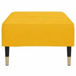 VidaXL Repose-pied Jaune 78x56x32 cm Velours -Poufs Soldes image 4 337819